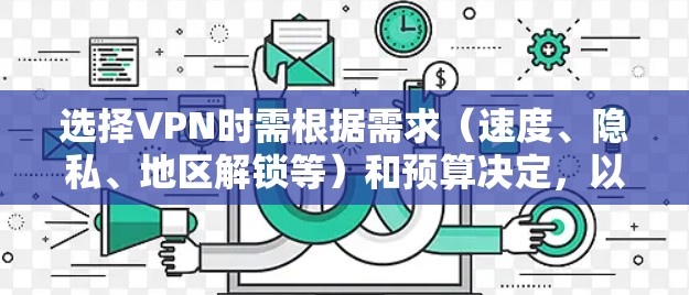 选择VPN时需根据需求（速度、隐私、地区解锁等）和预算决定，以下为2024年常见推荐（无推广）